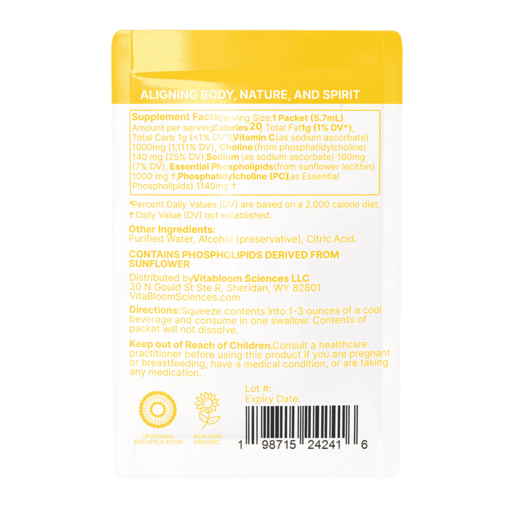 Vitabloom Liposomal Vitamin C Back